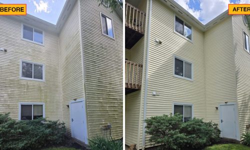 Condo Soft Wash Before and After