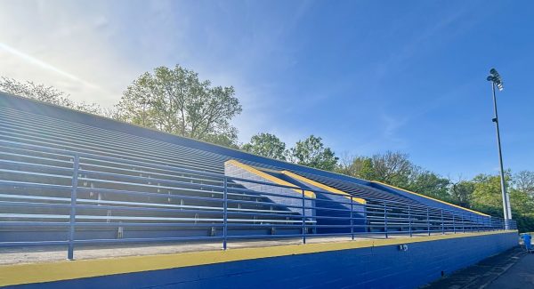 painted high school football stadium seating stands