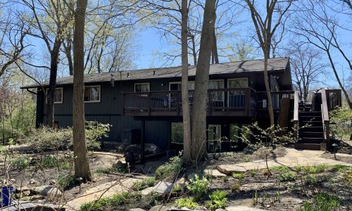 Backyard View of the Porch