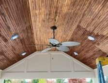 stained wooden covered patio ceiling Preview Image 11