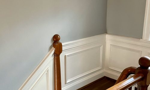 Interior Wainscot & Hallway Transformation (After)