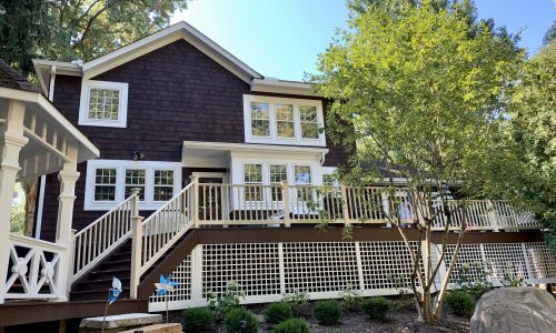Exterior Wood Siding & Deck Restoration (After)