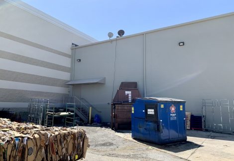 exterior retail building after painting