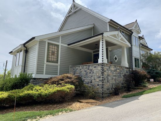 condo exterior after painting