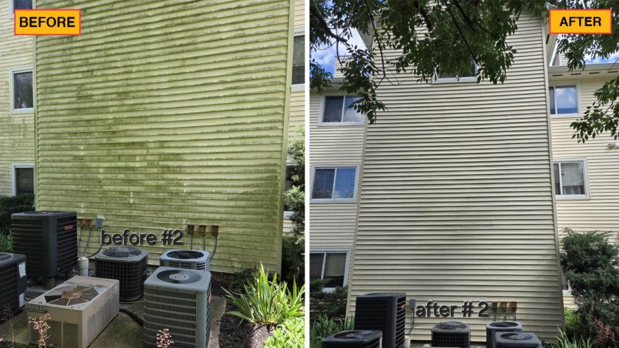 Cincy Condo Soft Wash Before and After Back of Condo Preview Image 9