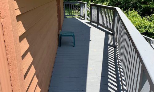 Repaired, Stained and Painted Deck & Siding