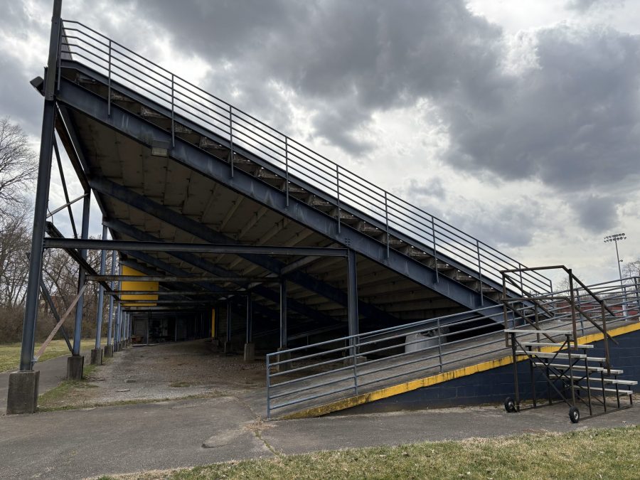 side view of high school football stadium stands Preview Image 16