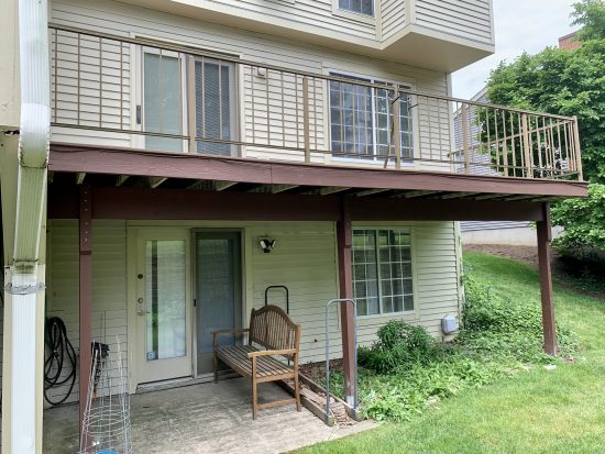 apartment decks after carpentry repairs