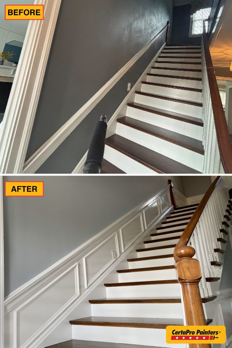 Interior Wainscot & Hallway Transformation (Before & After) Preview Image 13