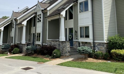 condo exterior after painting