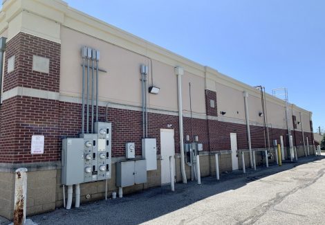 exterior retail building after painting