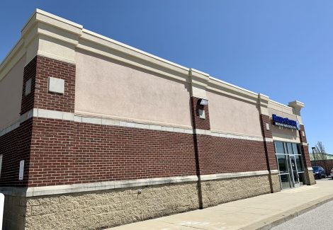 exterior retail building after painting