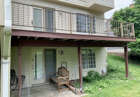 apartment decks after carpentry repairs