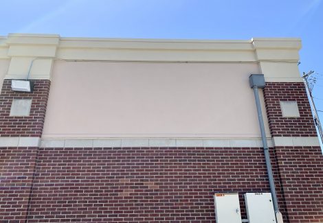 exterior retail building after painting