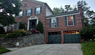 brick exterior after painting