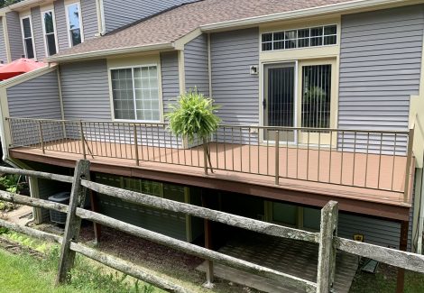 apartment decks after carpentry repairs
