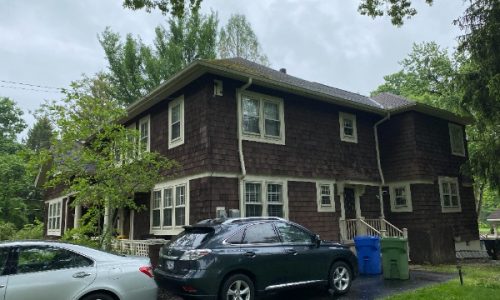 Exterior Wood Siding & Deck Restoration (Before)
