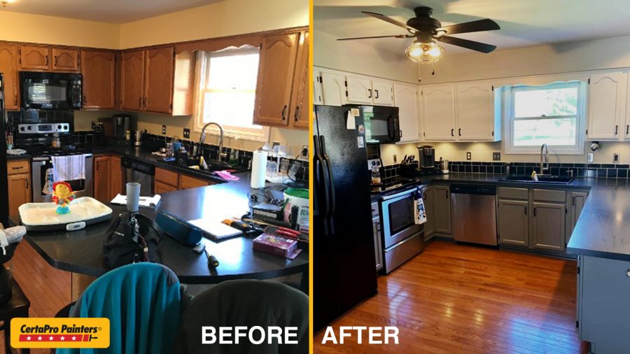 kitchen renovation before and after