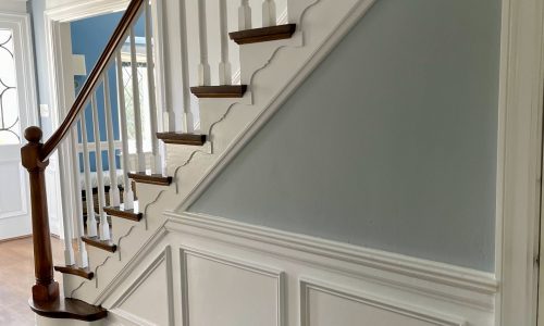 Interior Wainscot & Hallway Transformation (After)