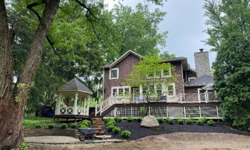 Exterior Wood Siding & Deck Restoration (Before)
