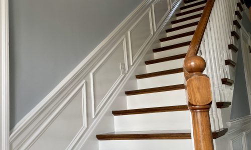 Interior Wainscot & Hallway Transformation (After)