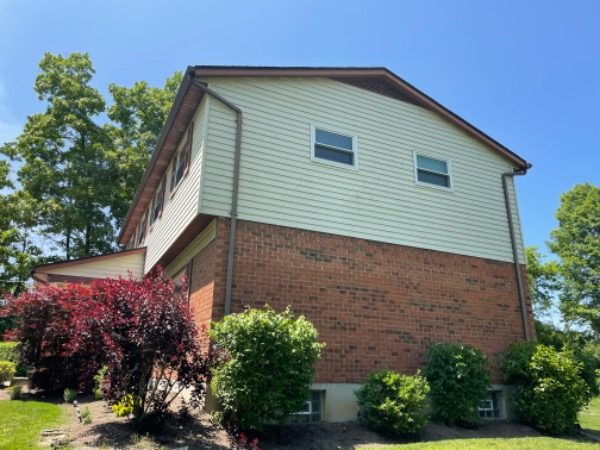 Withamsville exterior painting project before photo side view of house Preview Image 12