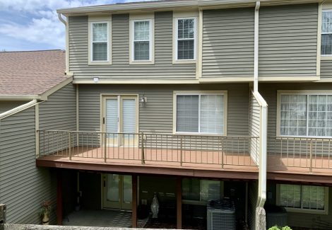 apartment decks after carpentry repairs