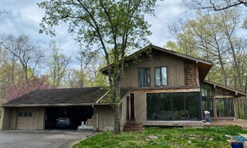 Unique Wood Sided Home Before