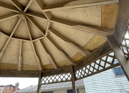 underside of gazebo roof
