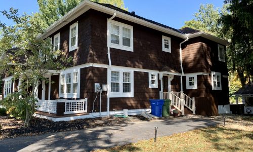 Exterior Wood Siding & Deck Restoration (After)