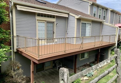 apartment decks after carpentry repairs