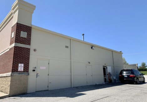 exterior retail building after painting