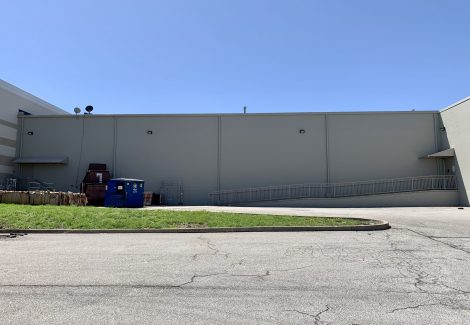 exterior retail building after painting