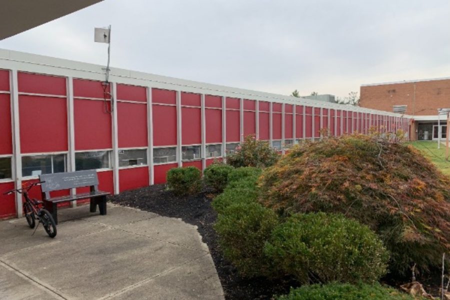 Fairfield middle school before photo of front of school with logo Preview Image 7