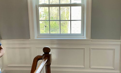 Interior Wainscot & Hallway Transformation (After)