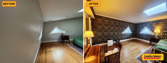 Wallpaper Installation (Before & After)