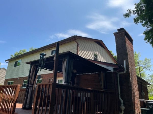 Withamsville exterior painting project before photo back patio Preview Image 8