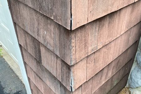 Exterior Wood Siding & Deck Restoration (Before)