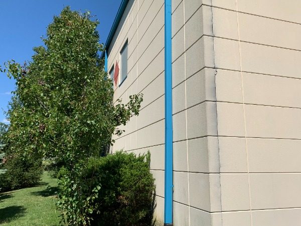 Commercial Exterior Painting Project Before Photo in Florence Kentucky. View of side wall of building. Preview Image 6