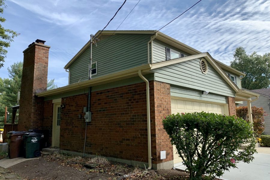 Cincinnati Exterior Painting Project garage and side of house Preview Image 3