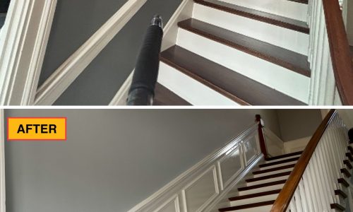 Interior Wainscot & Hallway Transformation (Before & After)