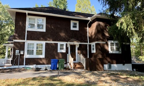 Exterior Wood Siding & Deck Restoration (After)