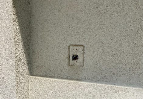 Stucco Painting Project (Before)