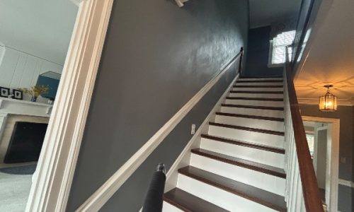 Interior Wainscot & Hallway Transformation (Before)