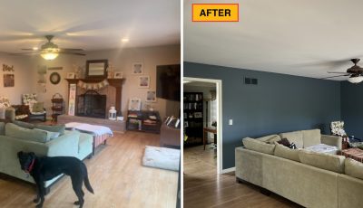 before and after interior