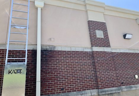 exterior retail building after painting