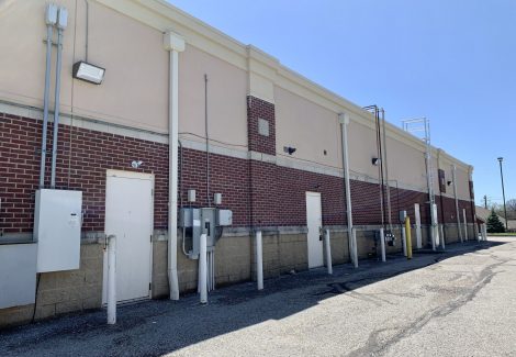 exterior retail building after painting