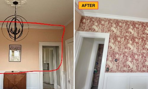 Wallpaper Installation (Before & After)