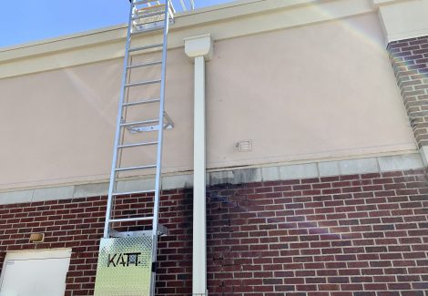 exterior retail building after painting