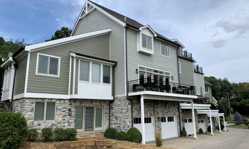 condo exterior after painting